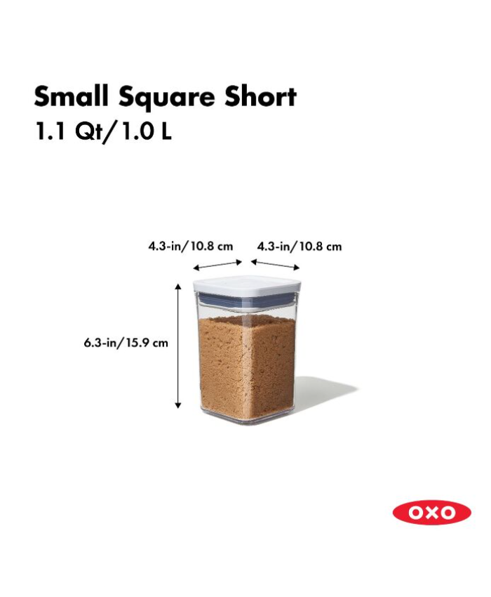 POP Container - Small Square Short (1.1 Qt.)