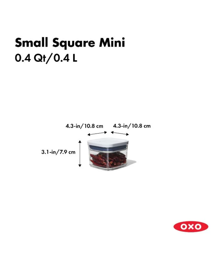 POP Container - Small Square Mini (0.4 Qt.)