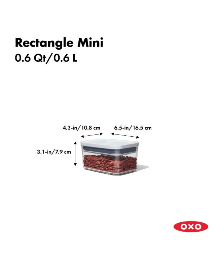 POP Container - Rectangle Mini (0.6 Qt.)