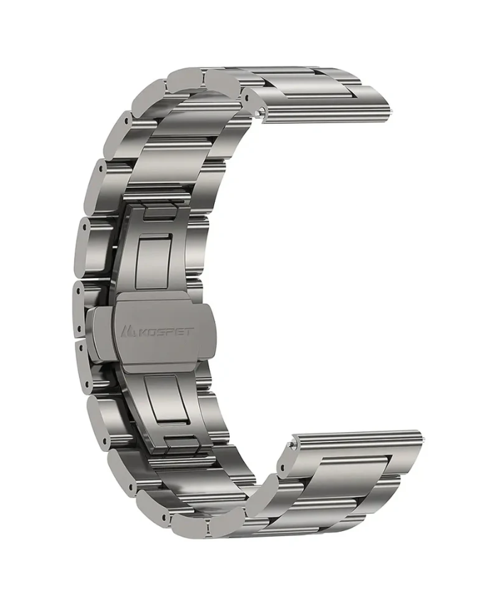 KOSPET 22mm Stainless Steel Double Deployant Strap