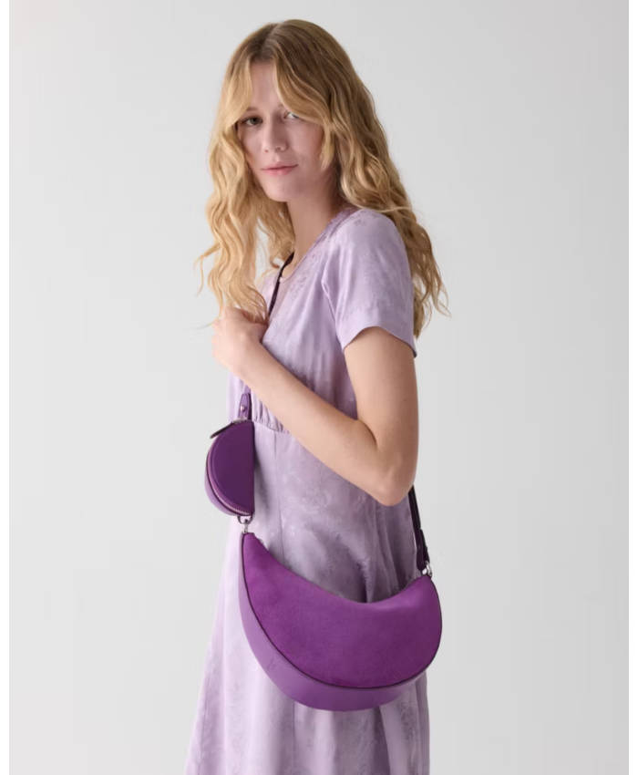 Duo Suede Crossbody Bag