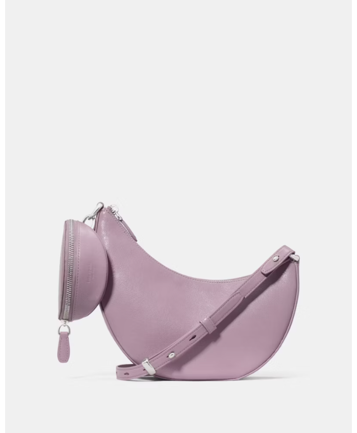 Duo Glazed Leather Crossbody Bag