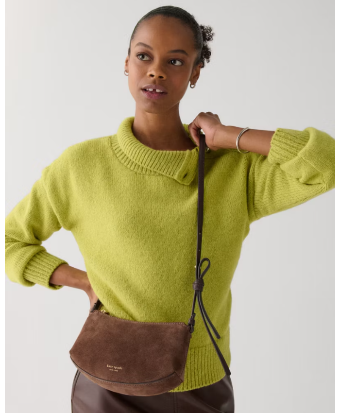 Loop Suede Crossbody
