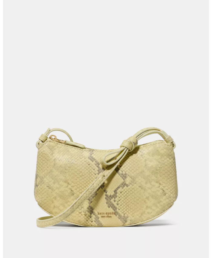 Loop Snake Embossed Crossbody Bag