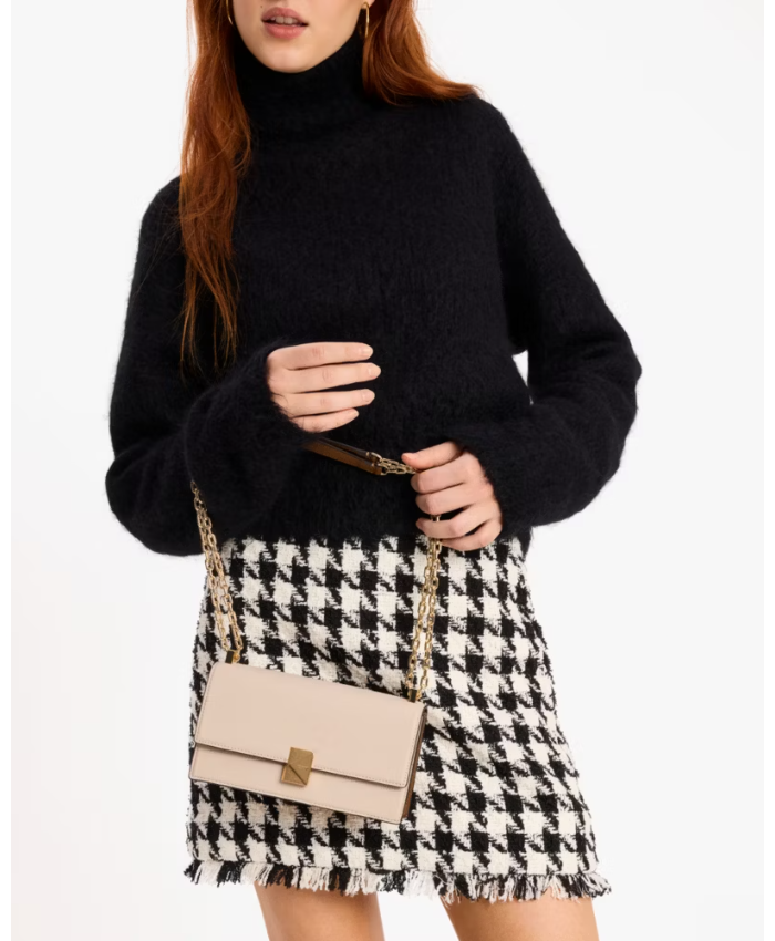 Deco Colorblocked Mini Flap Chain Crossbody