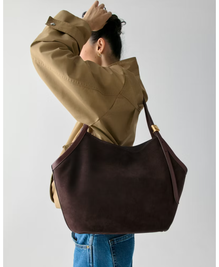 Deco Suede Tulip Tote Bag