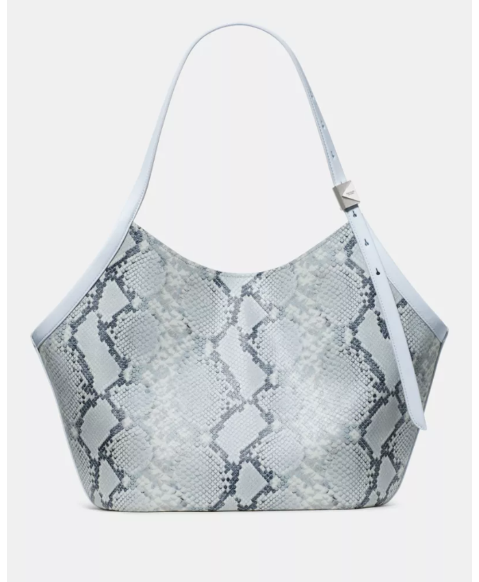 Deco Snake Embossed Tulip Tote Bag