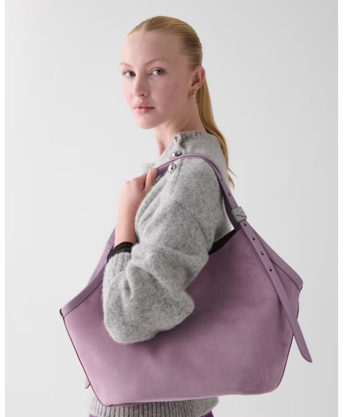 Deco Suede Tulip Tote