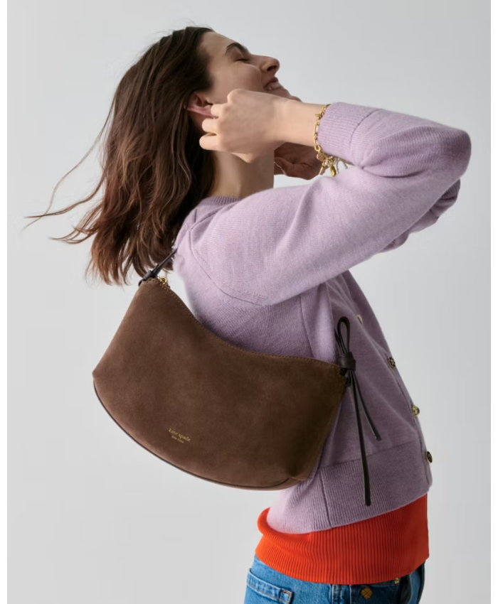 Loop Suede Shoulder Bag