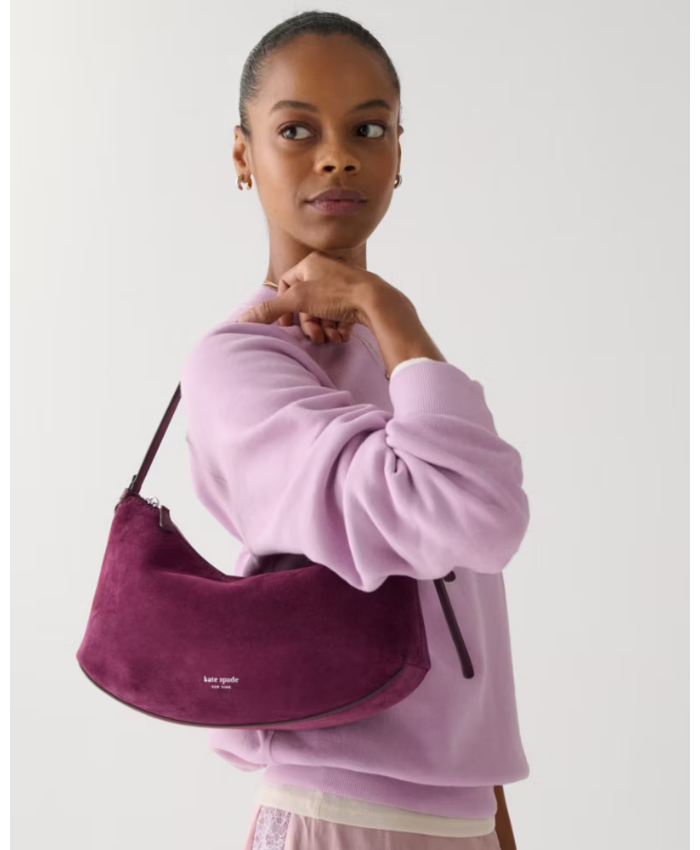 Loop Suede Shoulder Bag