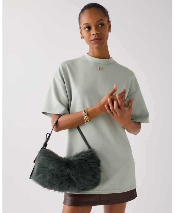 Loop Shearling Shoulder Bag