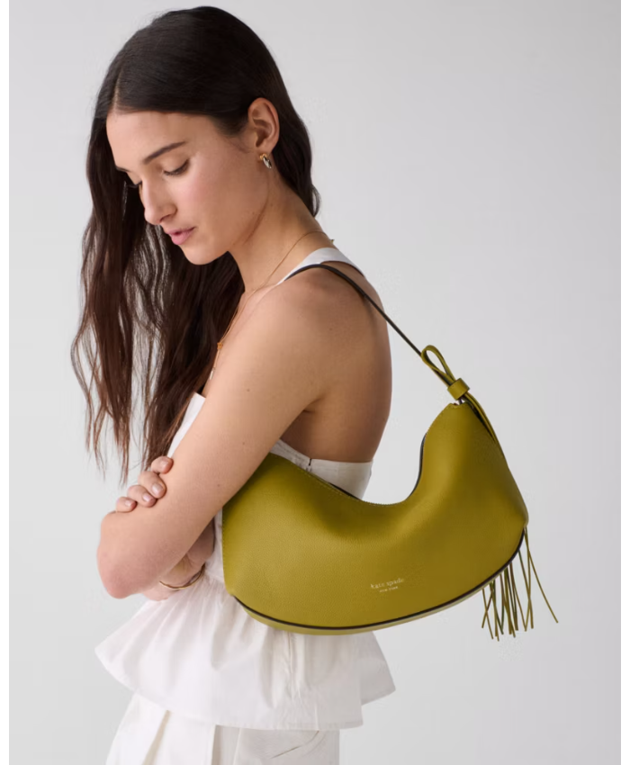 Loop Fringe Strap Shoulder Bag