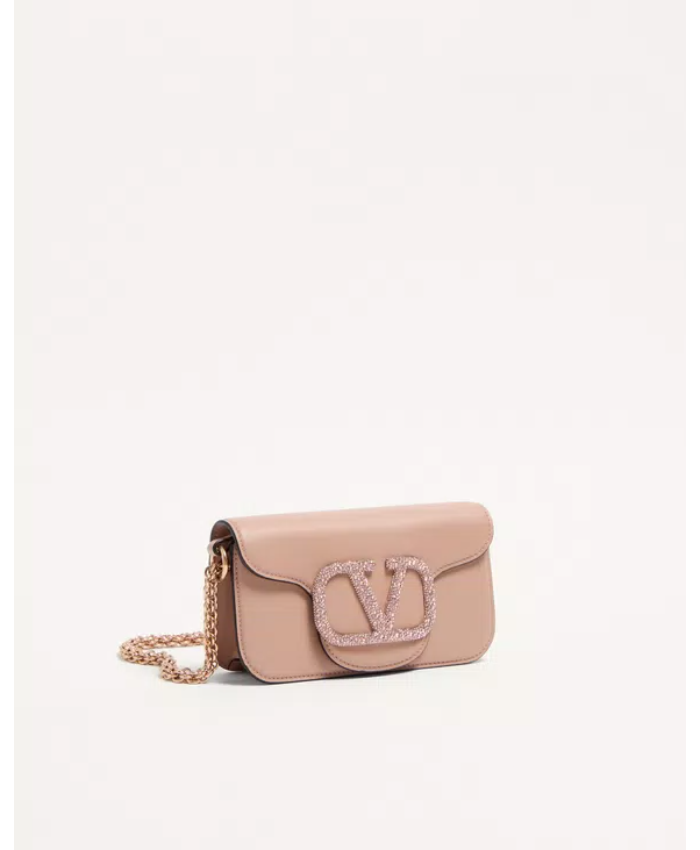 Valentino Garavani Locò Small Shoulder Bag With Jewel Logo