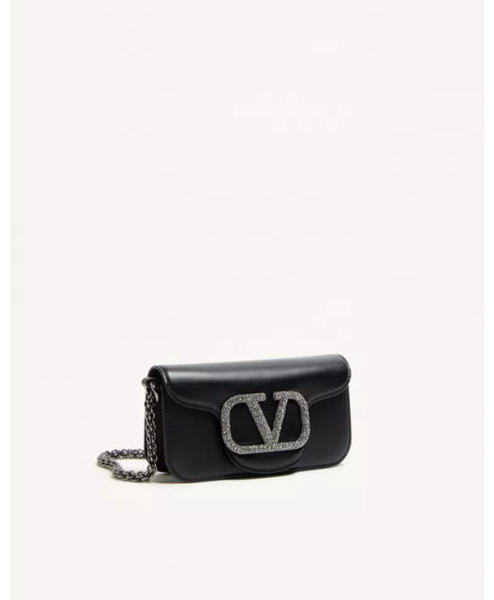 Valentino Garavani Locò Small Shoulder Bag With Jewel Logo