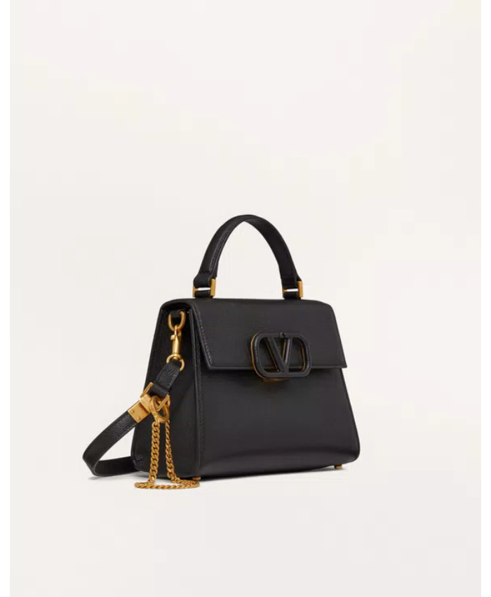 Small Vsling Grainy Calfskin Handbag