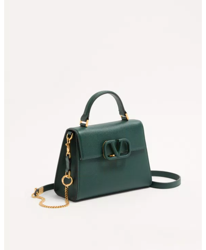 Small Vsling Grainy Calfskin Handbag