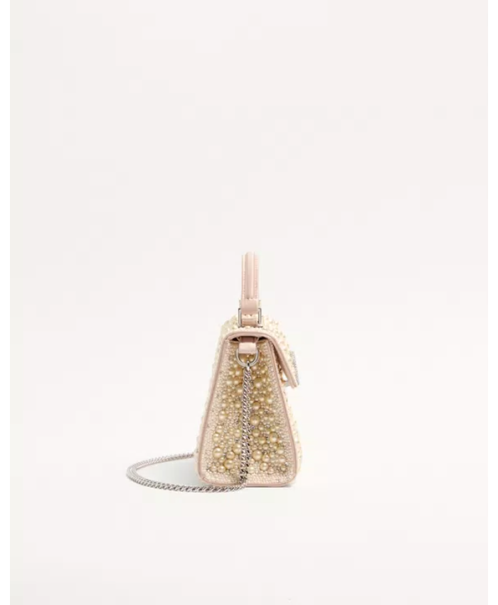 Valentino Garavani Vsling mini handbag with pearls, rhinestones and jewel logo