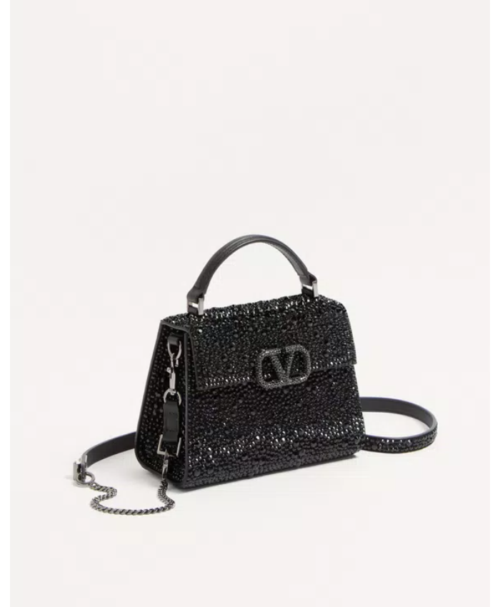 Mini Vsling Handbag With Sparkling Embroidery