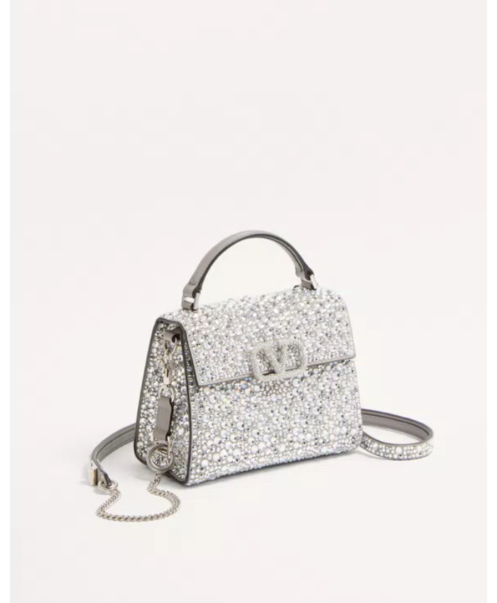 Mini Vsling Handbag With Sparkling Embroidery