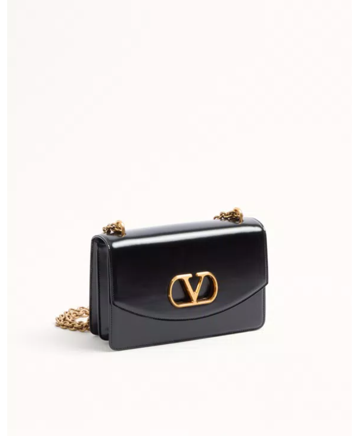 Valentino Garavani Vain Shoulder Bag In Shiny Calfskin
