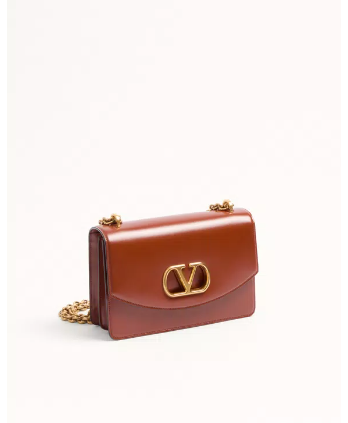 Valentino Garavani Vain Shoulder Bag In Shiny Calfskin
