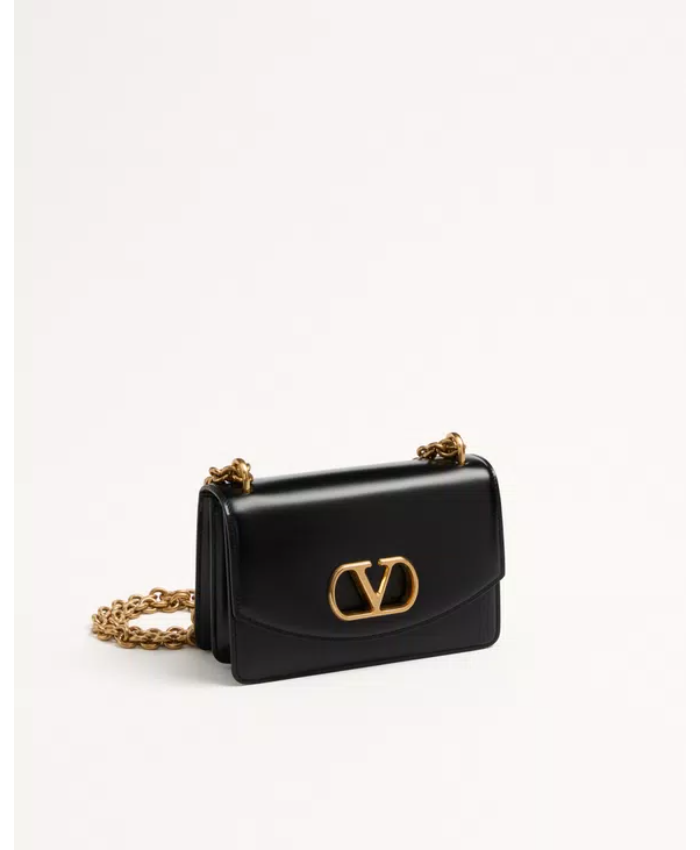 Small Valentino Garavani Vain Shoulder Bag In Shiny Calfskin