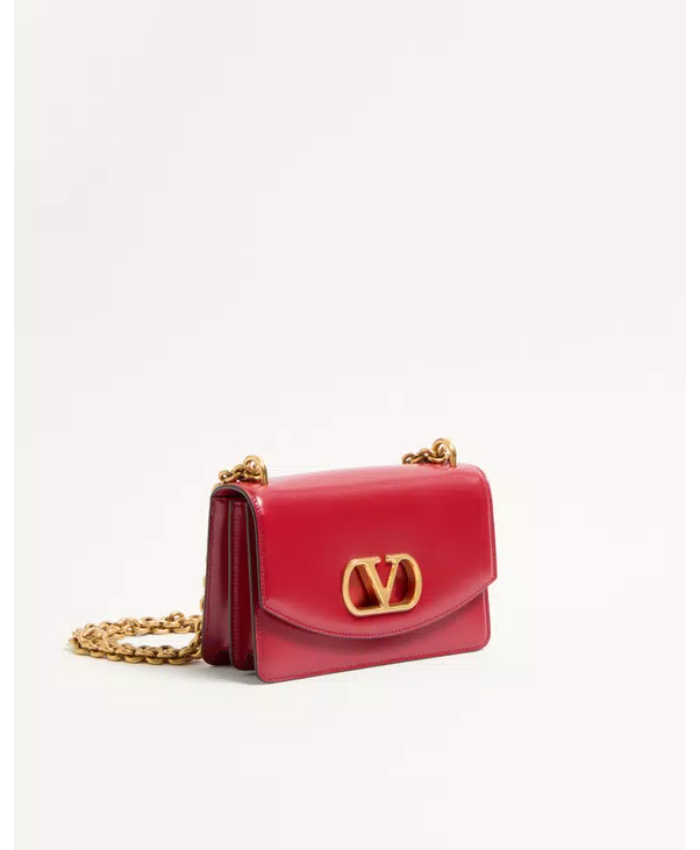Small Valentino Garavani Vain Shoulder Bag In Shiny Calfskin