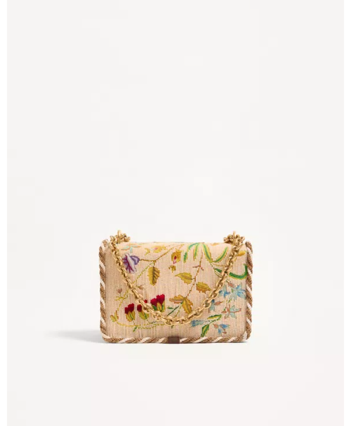 Valentino Garavani Vain Small Embroidered Shoulder Bag