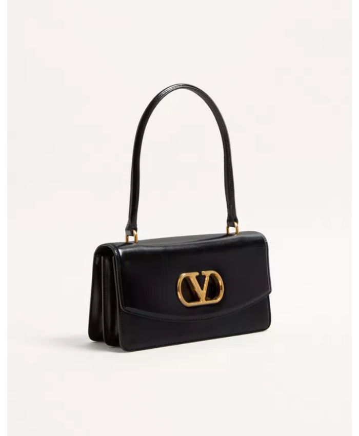 Valentino Garavani Vain Bag With Handle In Shiny Calfskin