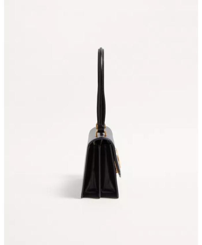 Valentino Garavani Vain Bag With Handle In Shiny Calfskin