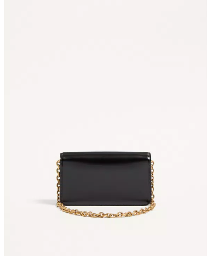 Valentino Garavani Vain Clutch Bag In Shiny Calfskin
