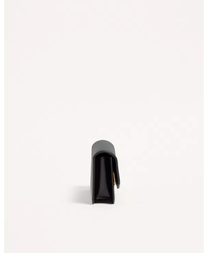 Valentino Garavani Vain Clutch Bag In Shiny Calfskin