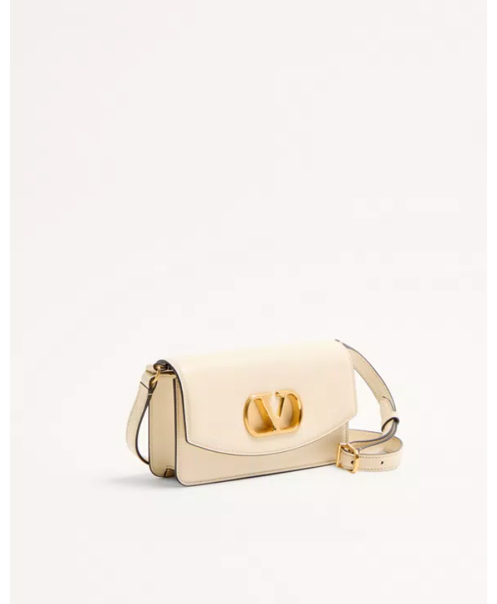 Valentino Garavani Vain Clutch Bag In Shiny Calfskin