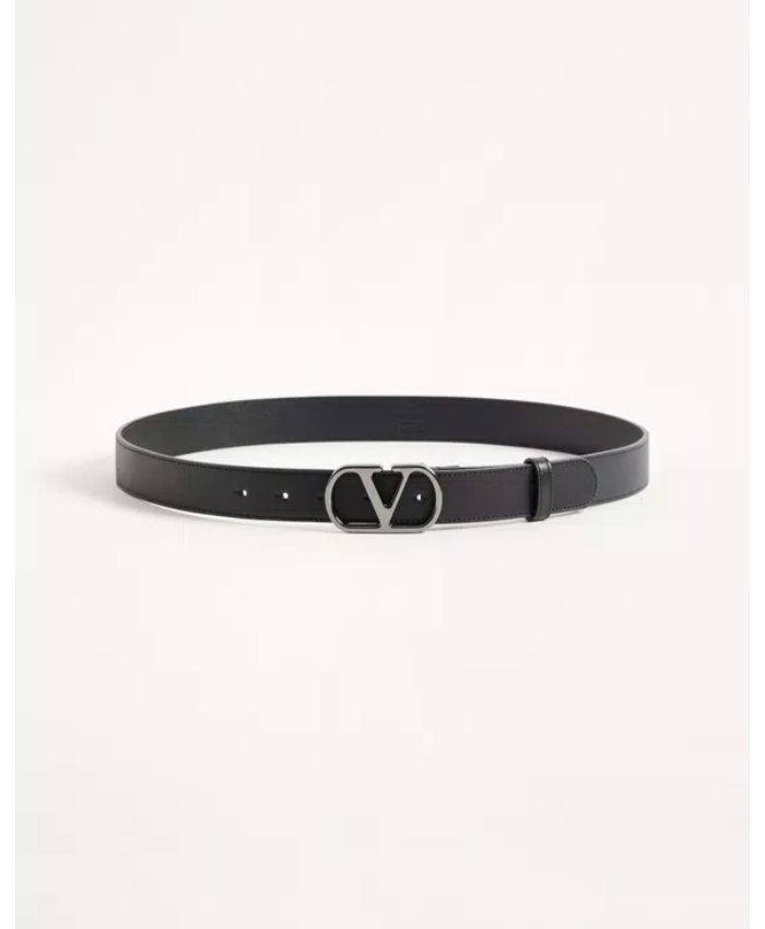 VLogo Signature Belt In Shiny Calfskin 30 MmV