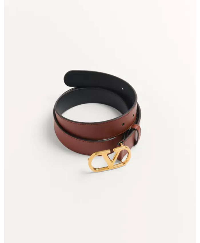 Vlogo Signature Belt In Shiny Calfskin 30 Mm