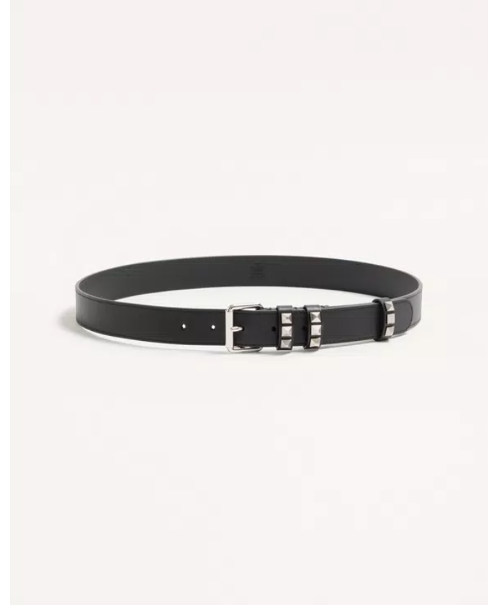 Valentino Garavani Flaneuse Belt In Shiny Calfskin 30 Mm