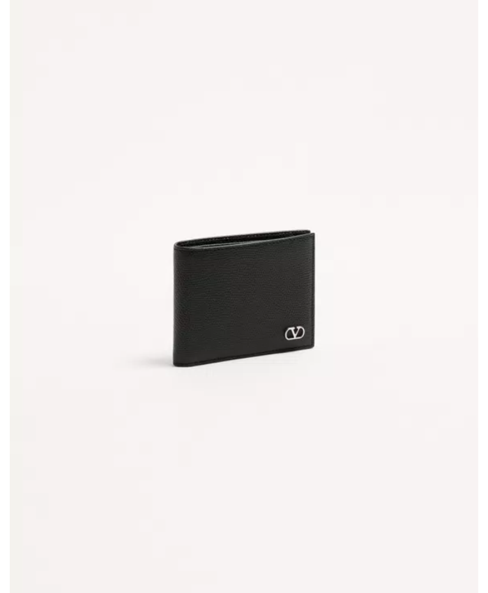 Vlogo Signature Grainy Calfskin Wallet