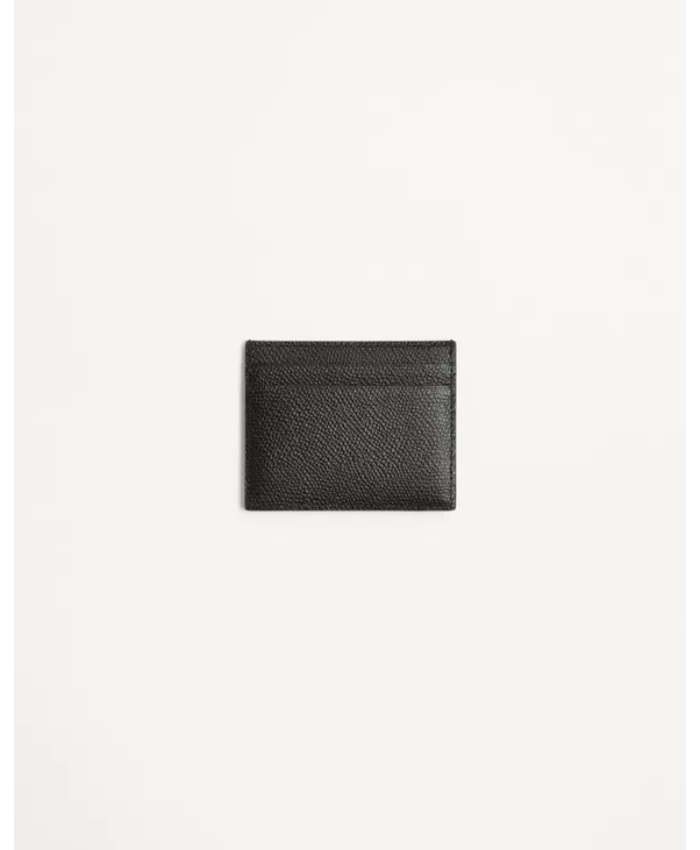 Valentino Garavani Vlogo Signature Cardholder In Grainy Calfskin