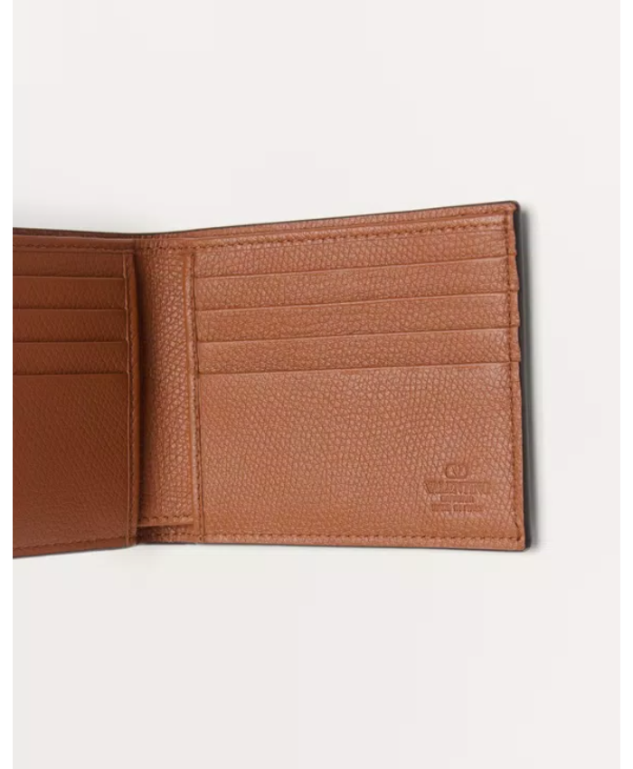 Vlogo Signature Grainy Calfskin Wallet