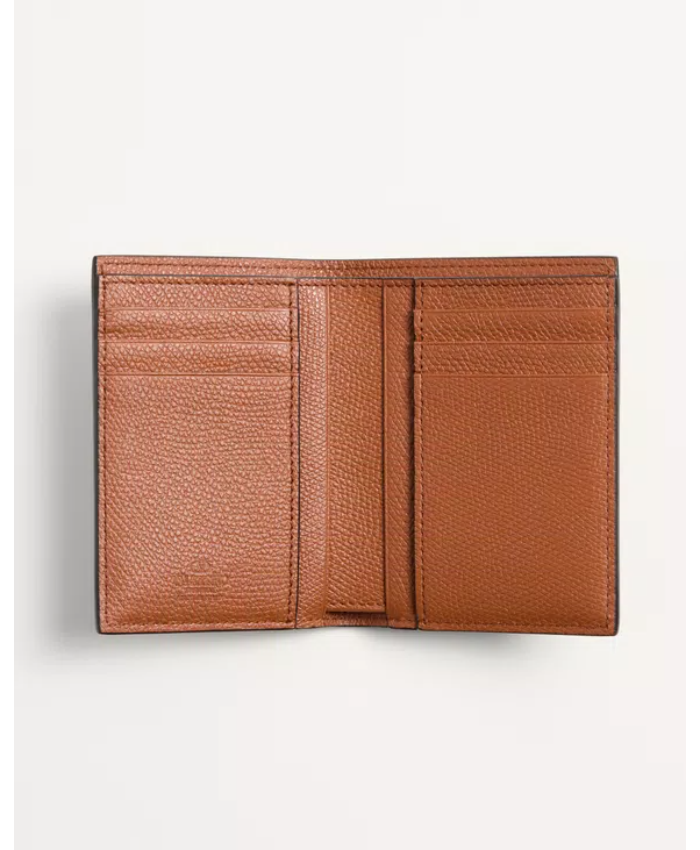 Valentino Garavani Vlogo Signature Cardholder In Grainy Calfskin