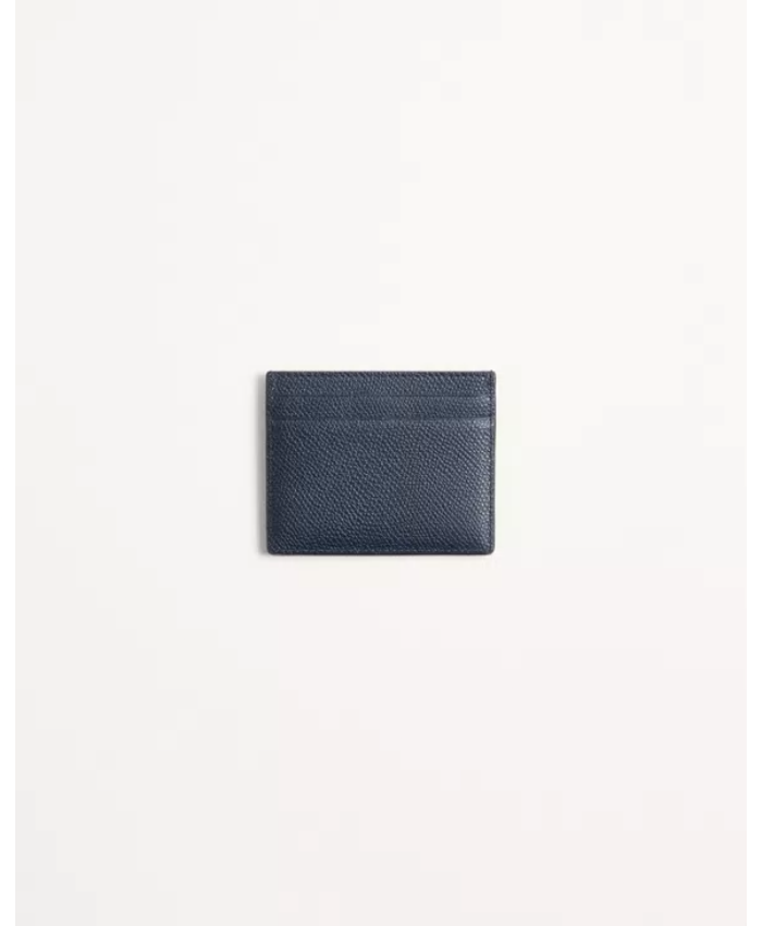 Valentino Garavani Vlogo Signature Cardholder In Grainy Calfskin