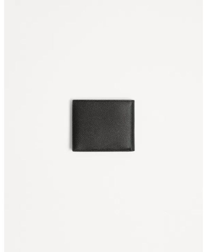 Vlogo Signature Grainy Calfskin Wallet
