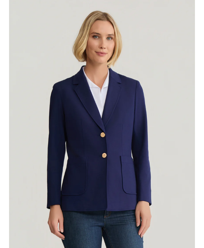 Two Button Notch Collar Jacket, Modern Compression