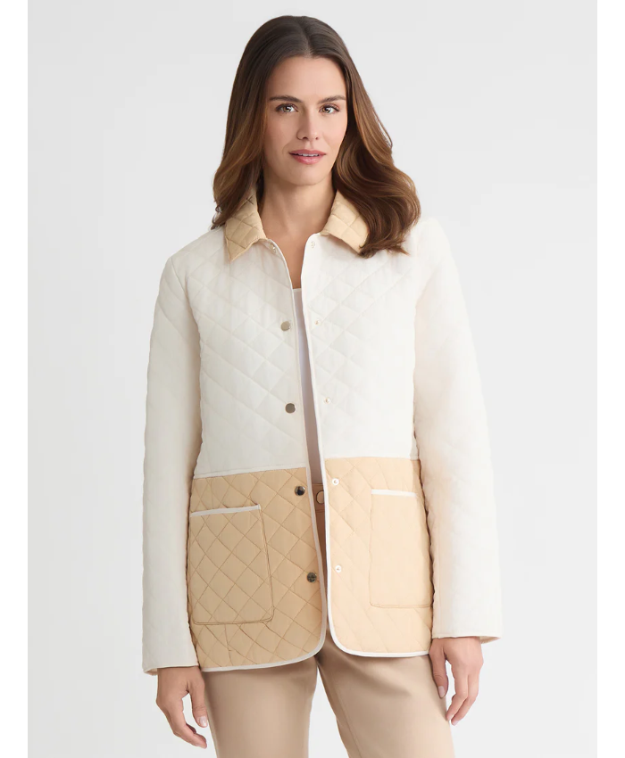 Colorblock Quilted Jacket