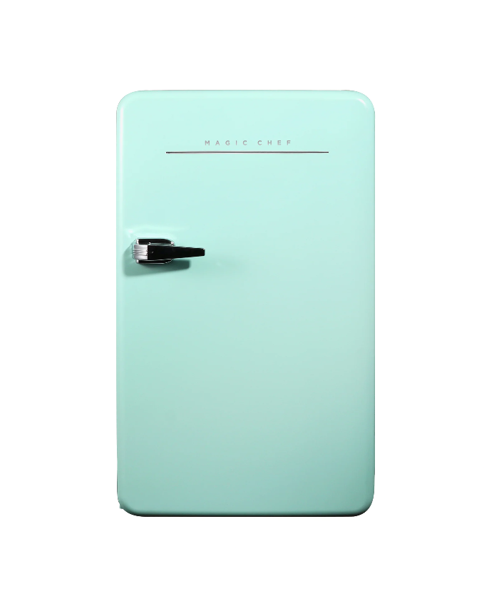 3.2 Cu. Ft. Retro Mini Refrigerator In Mint Green, Without Freezer