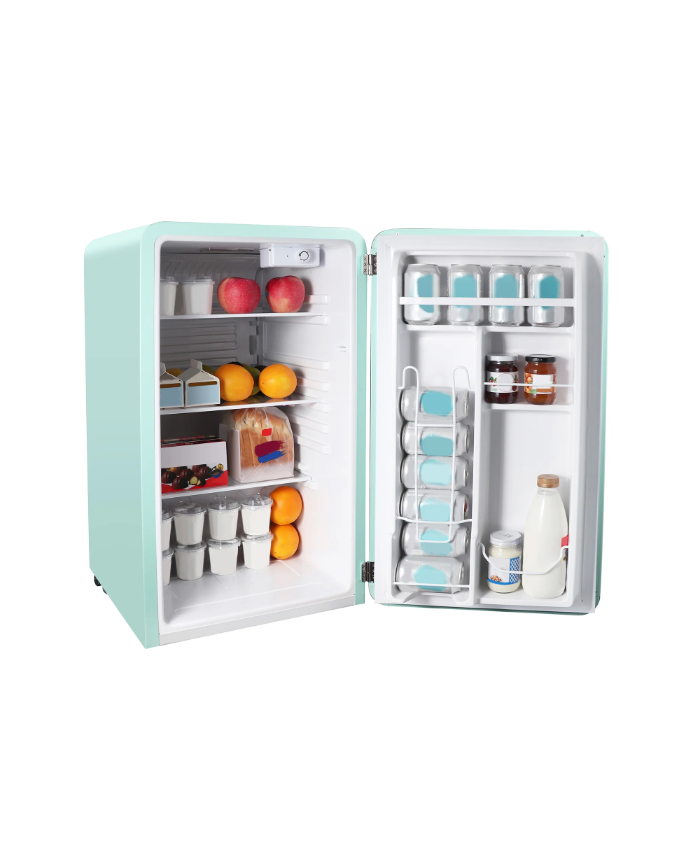 3.2 cu. ft. Retro Mini Refrigerator in Mint Green, without Freezer