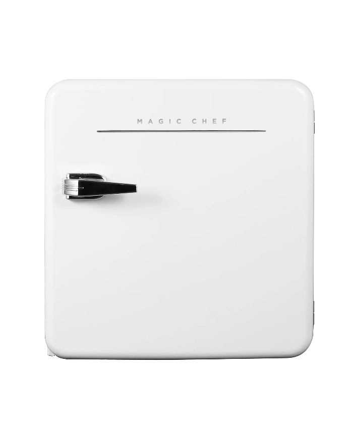 1.6 Cu. Ft. Retro Mini Refrigerator In White, Without Freezer