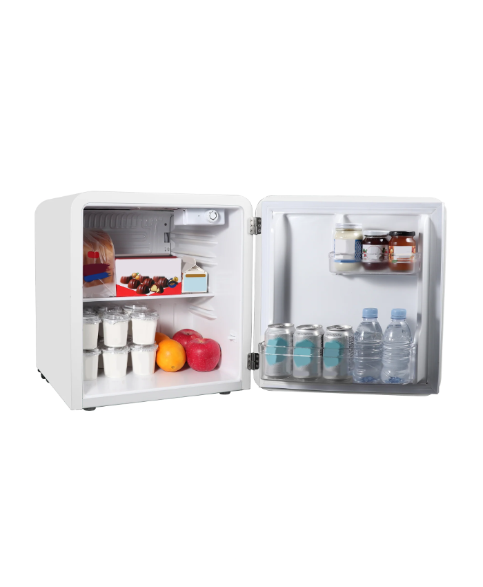 1.6 cu. ft. Retro Mini Refrigerator in White, without Freezer