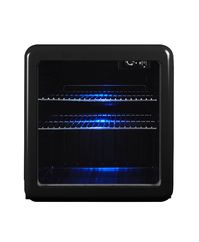 1.7 cu. ft. Retro Mini Beverage Cooler in Black