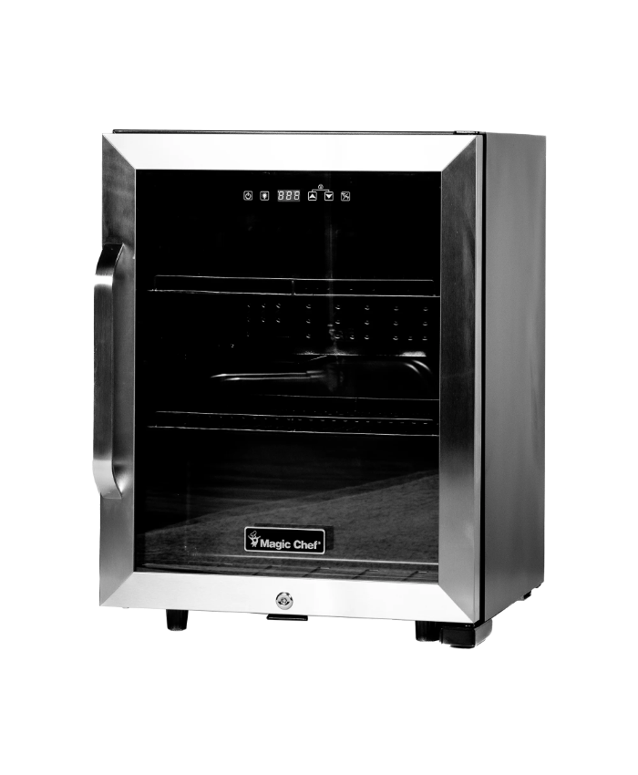 Commercial 18.9 in W. Single Zone 58 Can Beverage Cooler in Stainless Steel